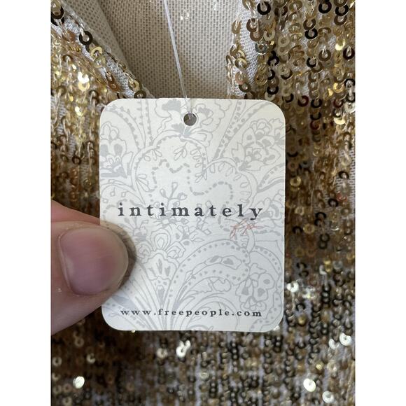Free People Gold Sequin Bodysuit - Picture 7 of 10